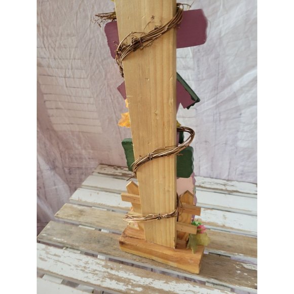 Halloween fall scarecrow country folk art birdhouse fall decor home kitchen - Picture 6 of 8